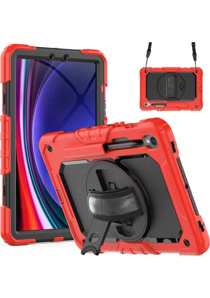 Samsung Galaxy Tab S9 S9 Fe Için Silikon + Pc Tablet Kılıfı (Yurt Dışından)