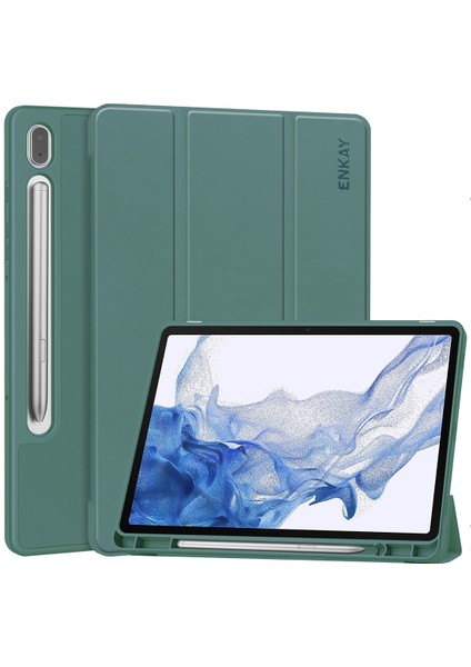 Samsung Galaxy Tab S9 Için Pu Deri Akıllı Tablet Kılıfı (Yurt Dışından)