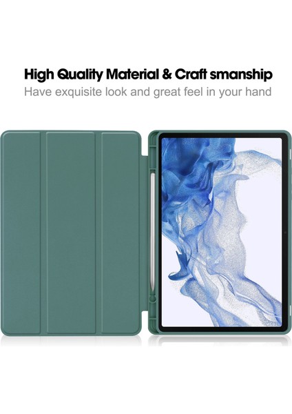 Samsung Galaxy Tab S9 Için Akıllı Deri Tablet Kılıfı (Yurt Dışından)