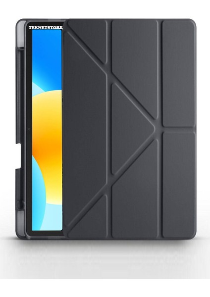 Huawei Matepad 11.5 Inç Tablet Uyumlu Kılıf Katlanır Kalemlikli Standlı Uyku Modlu Akıllı Kapak