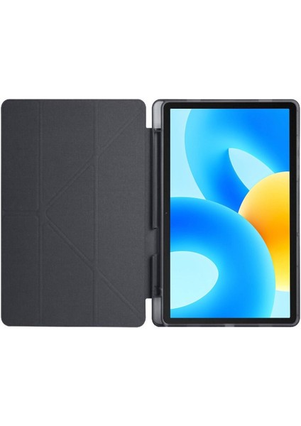 Huawei Matepad 11.5 Inç Tablet Uyumlu Kılıf Katlanır Kalemlikli Standlı Uyku Modlu Akıllı Kapak