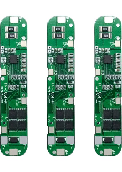 3x Bms 5s 18.5V 12A 18650 -Iyon Lityum Kartı Şarj Kartı Kısa Devre Sı (Yurt Dışından)