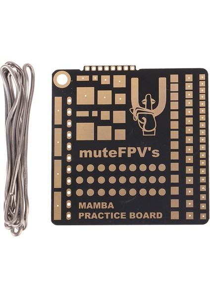 Dıy Soldering Practice Board For Fpv Beginner New Pilots Improving Lev Parts 49X49X1.6MM (Yurt Dışından)