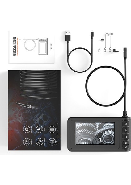 Industrial Endoscopes Borescope Camera, 4.3ınch LCD Screen Hd Digital Snake Camera Sewer Inspection Camera 33FT Cable (Yurt Dışından)