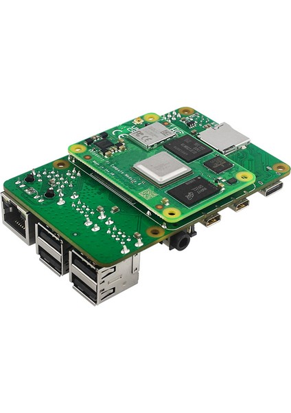 Raspberry Pie Modülü 4b 4 Yollu Usb2.0 RJ45 Ethernet Bağlantı Noktası Genişletme Için Cm4 - PI4B Adaptör Kartı (Yurt Dışından)
