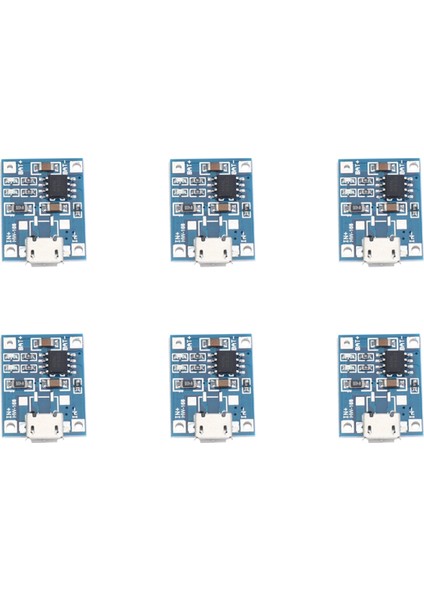 TP4056 Modül Kartı Için 6x -Usb 1A -Ion 18650 Lityum Şarj Cihazı Şarjı (Yurt Dışından)