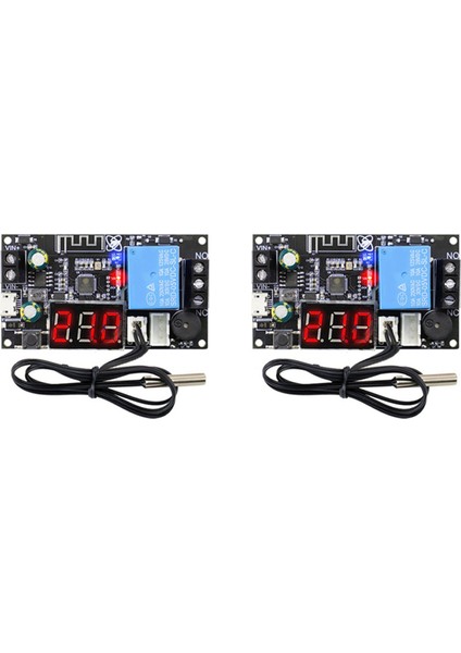 2x Xy-Wftx Uzaktan Wıfı Termostat Sıcaklık Kontrol Modülü Ntc 10K 0.5m Ray Anahtarı Sıcaklık Kontrol Cihazı Modülü (Yurt Dışından)