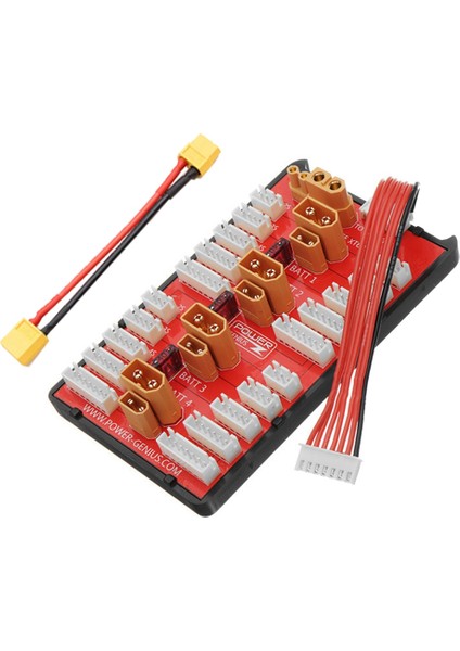 2 In 1 XT30 XT60 Paral Şarj Kartı + XT60 Kablosu 4 Paketi 2-6s Lipo Rc Mods Multicopter Için (Yurt Dışından)