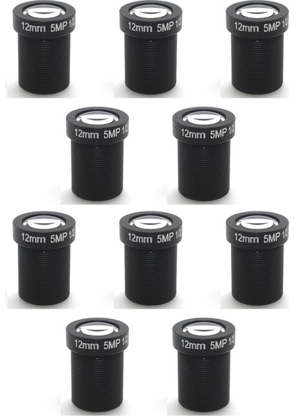 10X Tek Kartlı Kamera Lensi 12MM 5mp Hd Ağ Kamera Lensi Cctv Lens Kamera Aksesuarları (Yurt Dışından)
