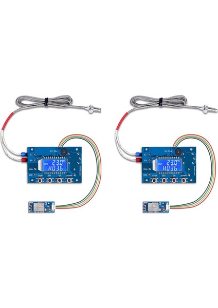 2x 12V Dc Dijital Sıcaklık Kontrol Cihazı, Wifi App Kontrolü Sıcaklık Kontrol Modülü -99 CSIUS-999 Csius 24V (Yurt Dışından)