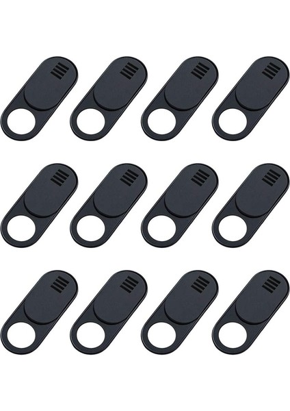 , 12-Pack Ultra Thin Design Web Camera Cover Slide For Laptop, Pc, , , Computer, , Pro- Black (Yurt Dışından)