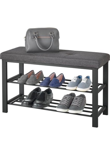 Kapitoneli Metal Bench Ayakkabılık, Kapı Önü Şık Ayakkabılık,ayakkabılık