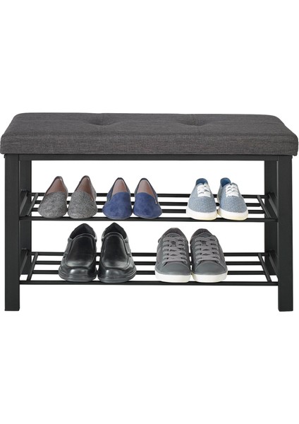 Kapitoneli Metal Bench Ayakkabılık, Kapı Önü Şık Ayakkabılık,ayakkabılık