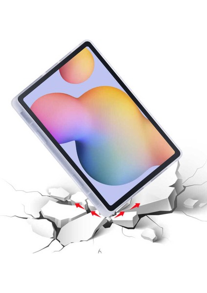 Apple iPad Pro 11'' Inç M1-M2 Çip 2022 / 2021 Uyumlu Silikon Kalemlikli Silikon Sarj Bölmeli Kılıf