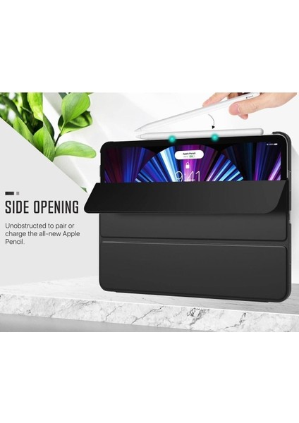 Apple iPad Pro 12.9" Inç 5.nesil/6.nesil 2021/2022 M2 Çip Uyumlu Flip Smart Standlı Akıllı Kılıf
