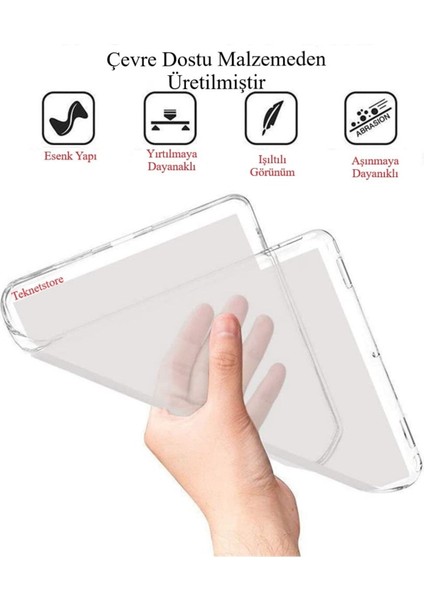 Samsung Galaxy Tab A8 SM-X200 10.5 Inç Tablet Uyumlu Şeffaf Süper Silikon Kapak