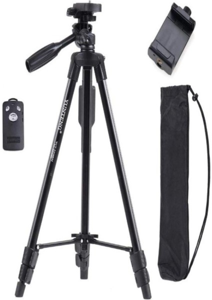 Yunteng Tripod & Telefon Tutucu Ayarlanabilir Profesyonel 360 Dönebilen Uzaktan Kumandalı