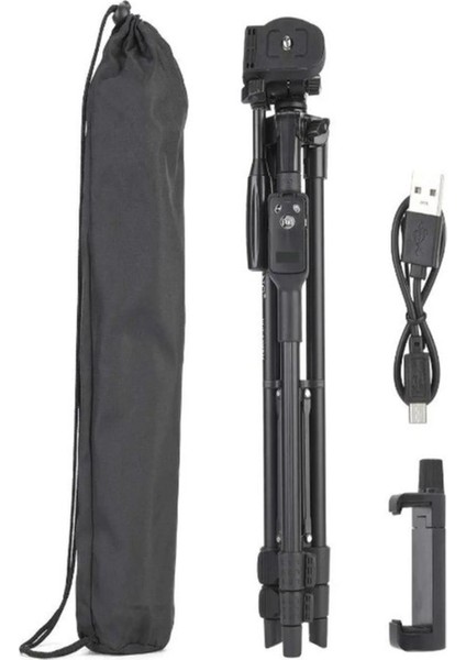 Yunteng Tripod & Telefon Tutucu Ayarlanabilir Profesyonel 360 Dönebilen Uzaktan Kumandalı