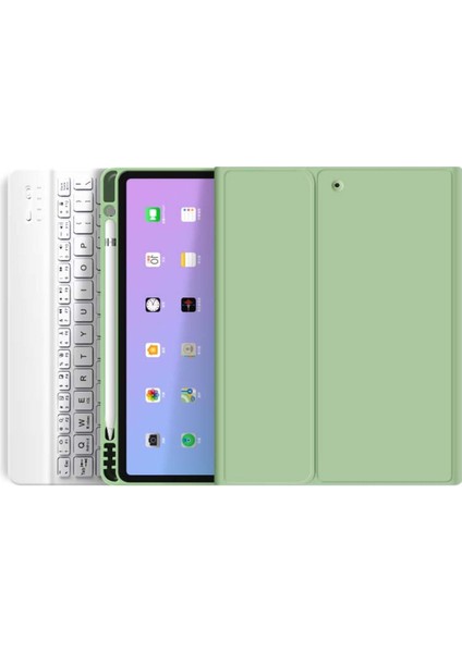 Ipad Air 5. Nesil 10.9 Inç M1 2022 Tablet Uyumlu Bluetooth Klavyeli Kılıf (Türkçe Klavye)