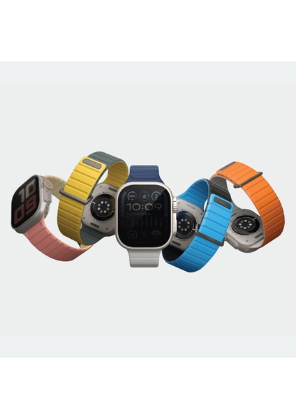Apple Watch Revix Evo Serisi 3/4/5/6/7/8/9/se 38MM / 40MM / 41MM Çelik-Silikon Mıknatıslı Kordon