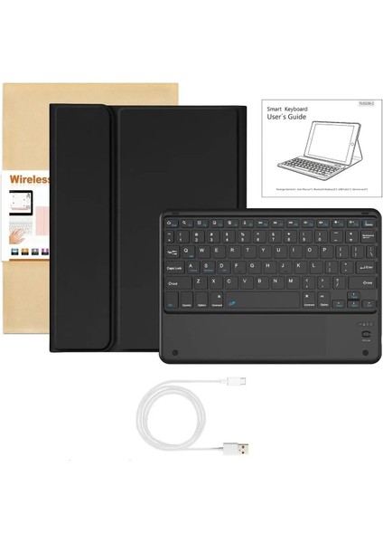 iPad Air 5. Nesil 10.9 Inç M1 2022 Tablet Uyumlu Bluetooth Klavyeli Kılıf (Türkçe Klavye)