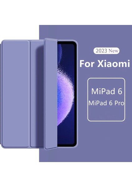 Xiaomi Pad 6 11 Inç 2023 Uyumlu Kılıf Kapaklı Ince Tasarım Uyku Modlu Smart Akıllı