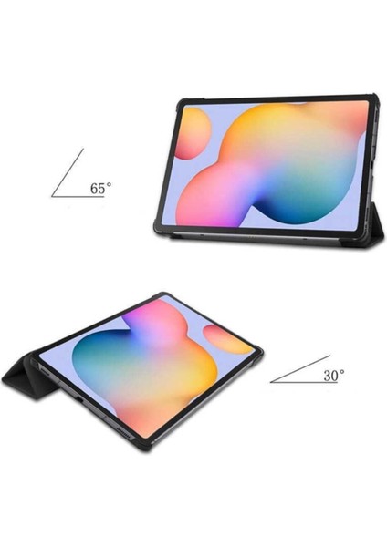 Samsung Galaxy Tab A7 T500 T505 T507 Uyumlu Smart Cover Tablet Kılıfı Ekran Koruyucu Kalem