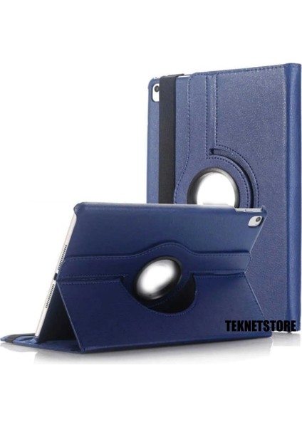 Apple Uyumlu Ipad 9. Nesil 2021 10.2 Inç Tablet Standlı 360° Dönebilen Deri Kılıf Leather Case Tam modelleri