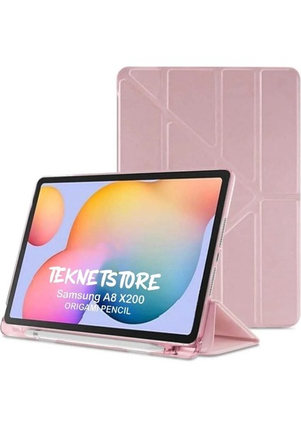 Samsung Galaxy Tab S6 Lite P610 Uyumlu Kalem Bölmeli Pu Deri Arkası Yumuşak Koruyucu Silikon Kılıf
