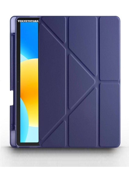 Huawei Matepad 11.5 Inç Tablet Uyumlu Kılıf Katlanır Kalemlikli Standlı Uyku Modlu Akıllı Kapak