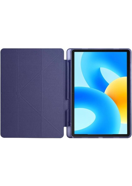 Huawei Matepad 11.5 Inç Tablet Uyumlu Kılıf Katlanır Kalemlikli Standlı Uyku Modlu Akıllı Kapak