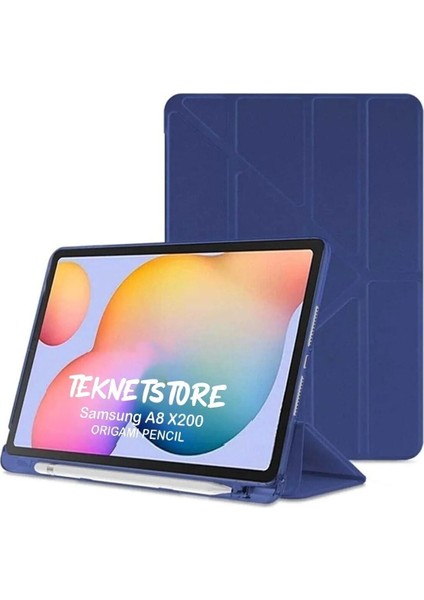 Samsung Galaxy Tab S6 Lite P610 Uyumlu Kalem Bölmeli Pu Deri Arkası Yumuşak Koruyucu Silikon Kılıf