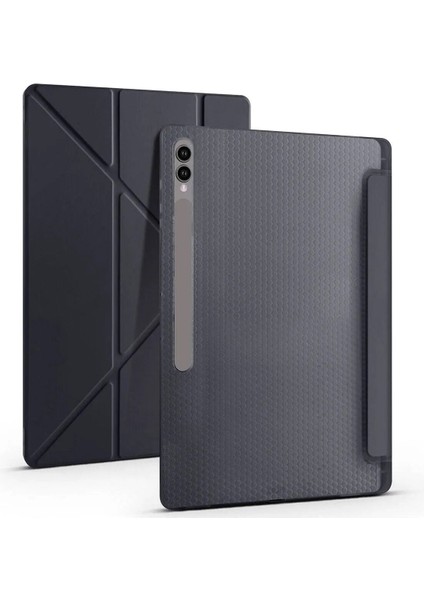 Samsung Galaxy Tab S9 Ultra Kılıf / Tab S8 Ultra Kalem Bölmeli Standlı Uyku Modlu Akıllı Kılıf Kapak