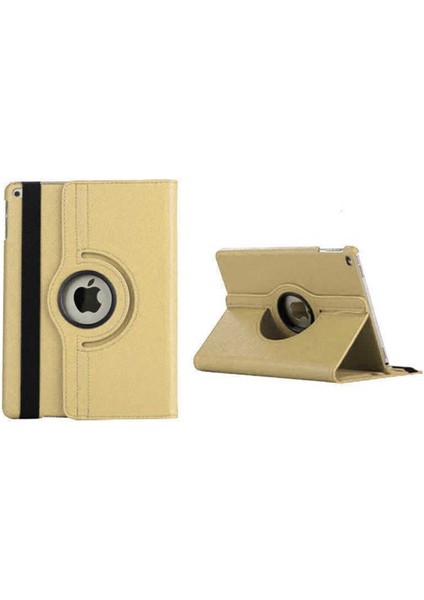 Uyumlu Ipad 9. Nesil 2021 10.2 Inç Tablet Standlı 360° Dönebilen Deri Kılıf Leather Case Tam Uyumlu