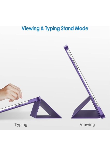 Ipad Pro 12.9" Inç 5.nesil/6.nesil 2021/2022 M2 Çip Uyumlu Flip Smart Standlı Akıllı Kılıf