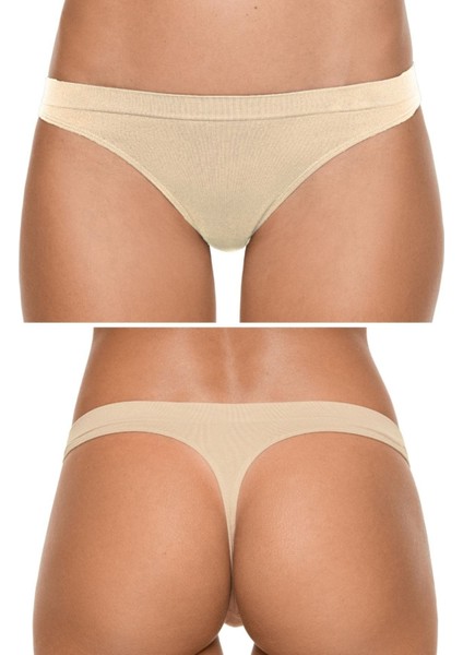 Mikro Fiber Kadın Tanga 1'li Özel Paket - Siyah, Beyaz, Ten | S/m, L/xl