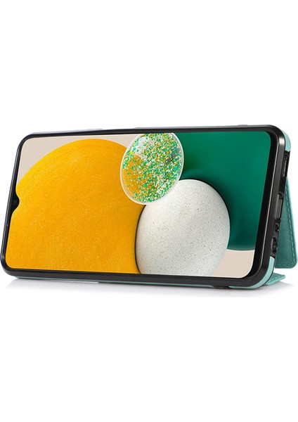 Samsung Galaxy A25 5g Cep Telefon Kılıf Kart Tutucu Deri+Tpu Crossbody Cover (Yurt Dışından)