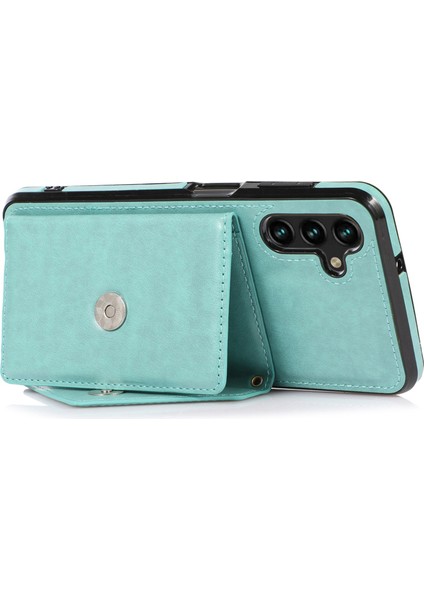 Samsung Galaxy A25 5g Cep Telefon Kılıf Kart Tutucu Deri+Tpu Crossbody Cover (Yurt Dışından)