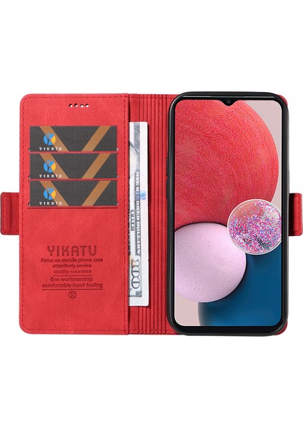 Samsung Galaxy A13 Pu Deri Koruyucu Kapak, Cilt Touch Stand Cüzdan Telefon Kılıfı (Yurt Dışından)
