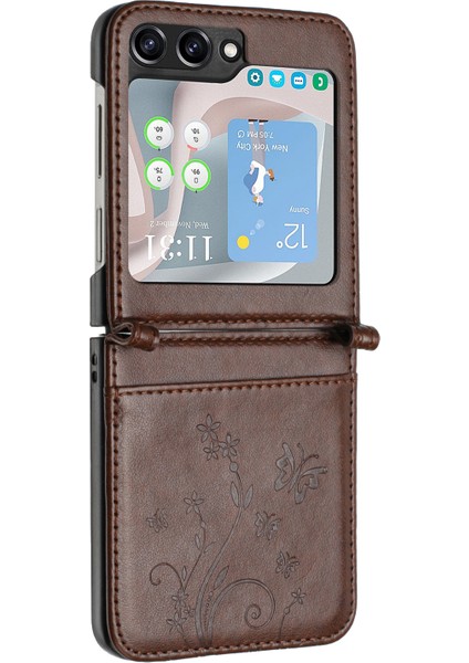 Samsung Galaxy Z Flip6 5g Deri Telefon Kılıfı (Yurt Dışından)