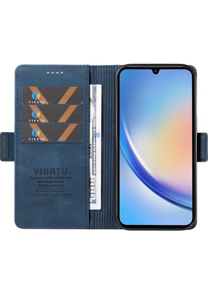 Samsung Galaxy A34 5g Cilt Dokunuşu Telefon Kasası Kapağı Standı Kabuklu Pu Deri Cüzdan (Yurt Dışından) fiyatları