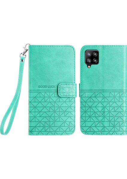 Samsung Galaxy A42 5g Cüzdan Kılıfı Mikrofiber Deri Telefon Stand Kapağı (Yurt Dışından)