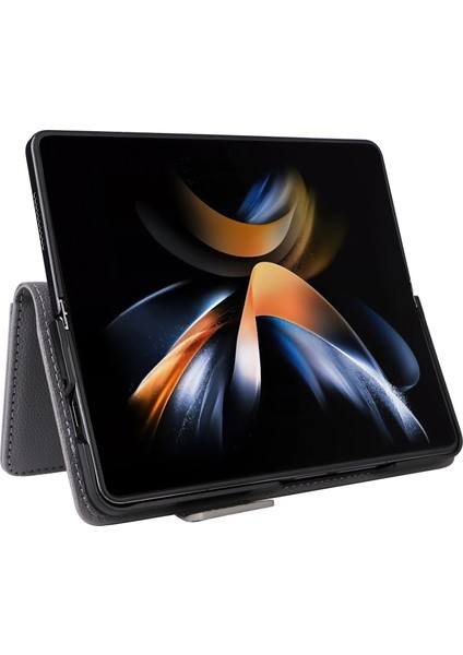 Samsung Galaxy Z Fold6 5g Darbeye Dayanıklı Litchi Doku Deri Telefon Kılıfı (Yurt Dışından) fırsatları