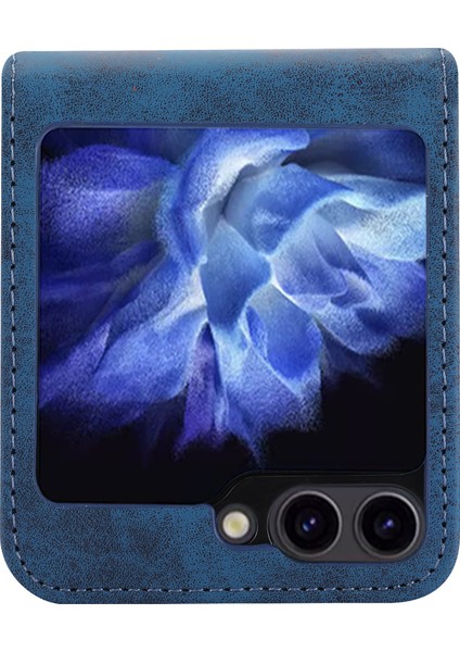 Samsung Galaxy Z Flip6 5g Pu Deri Manyetik Kapatma Telefon Kapağı (Yurt Dışından)