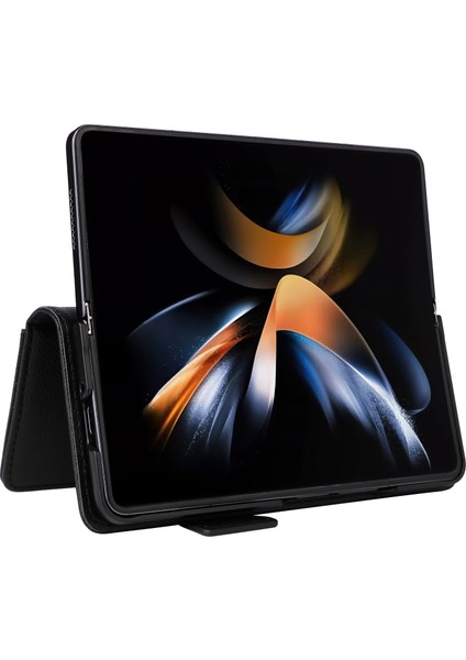Samsung Galaxy Z Fold6 5g Darbeye Dayanıklı Litchi Doku Deri Telefon Kılıfı (Yurt Dışından) fırsatları