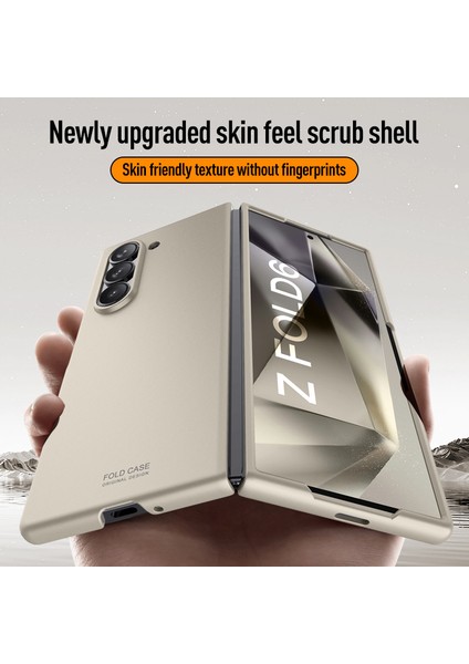 Samsung Galaxy Z Fold6 5g Cilt Dokunuşlu Sert Pc Telefon Kapağı (Yurt Dışından)