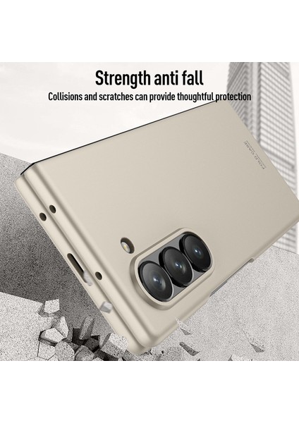 Samsung Galaxy Z Fold6 5g Cilt Dokunuşlu Sert Pc Telefon Kapağı (Yurt Dışından)