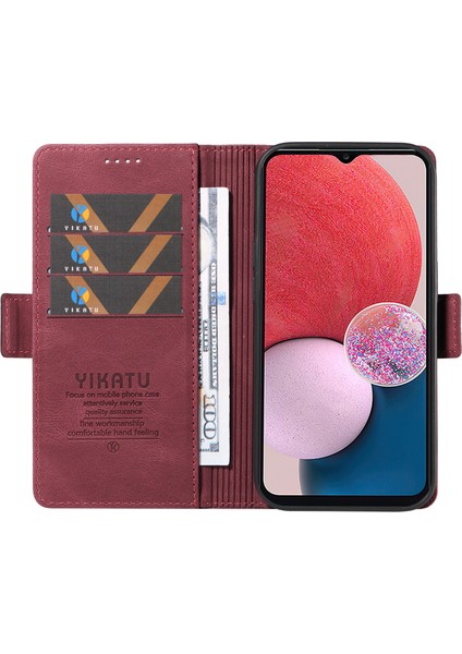 Samsung Galaxy A13 Pu Deri Koruyucu Kapak, Cilt Touch Stand Cüzdan Telefon Kılıfı (Yurt Dışından)