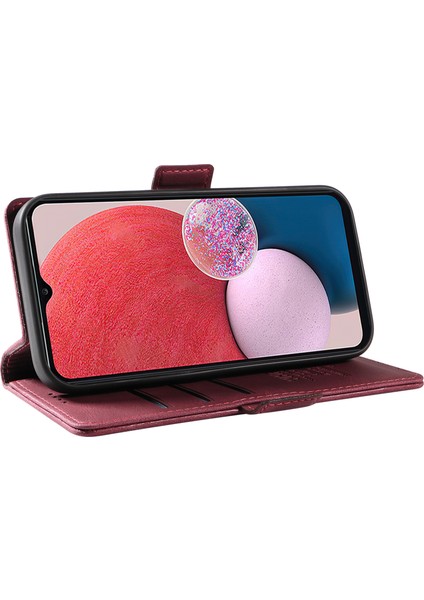 Samsung Galaxy A13 Pu Deri Koruyucu Kapak, Cilt Touch Stand Cüzdan Telefon Kılıfı (Yurt Dışından)