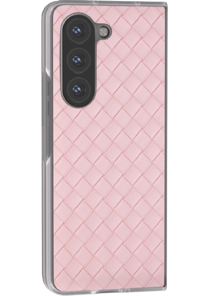 Samsung Galaxy Z Fold6 5g Dokuma Doku Pu Deri Telefon Kapağı (Yurt Dışından)